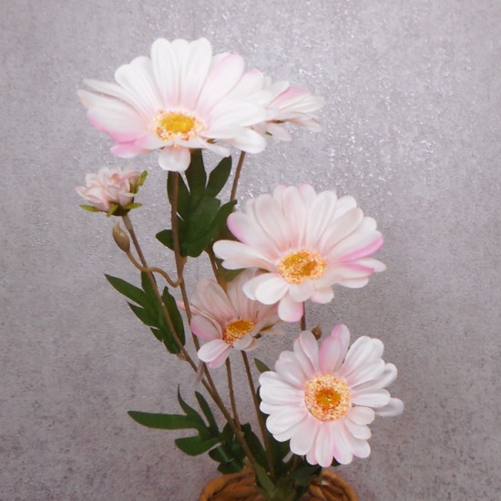 Silk Daisies Artificial Daisy Pale Pink 75cm Artificial Flowers